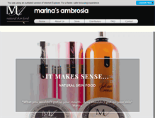 Tablet Screenshot of marinasambrosia.com